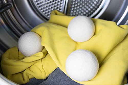 Bolas de secadora 8-Natur extragrandes XXL, paquete de 6: la alternativa natural a los productos químicos, hecha de lana merino 100 % pura