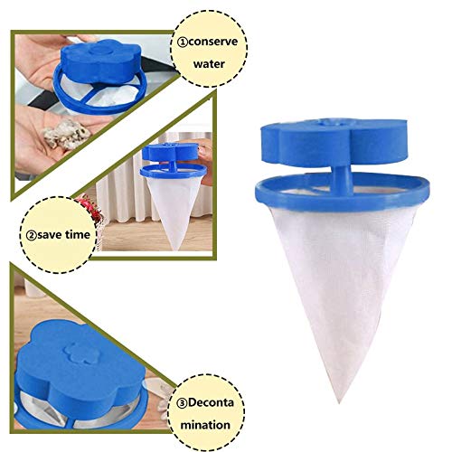 Bolsa de filtro Lavadora neta Lavadora flotante Algodón Colector de pelo Ciruela Forma roja