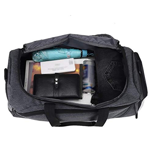 Bolsa De Gimnasio Seca Y HúMeda Separada VersióN Coreana Masculina Bolso De Viaje De Ocio Al Aire Libre De Gran Capacidad Salvaje Black