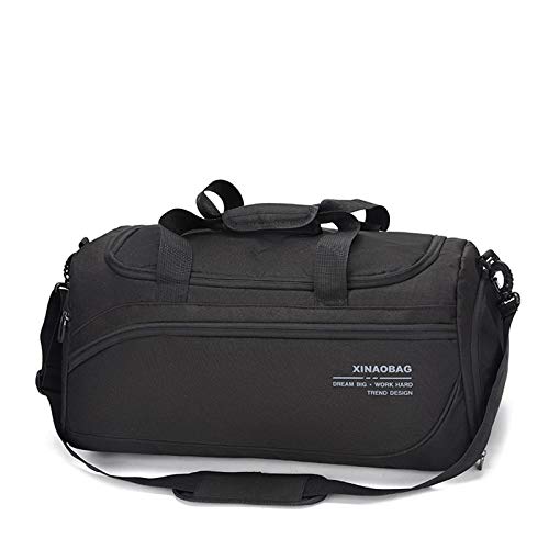 Bolsa De Gimnasio Seca Y HúMeda Separada VersióN Coreana Masculina Bolso De Viaje De Ocio Al Aire Libre De Gran Capacidad Salvaje Black