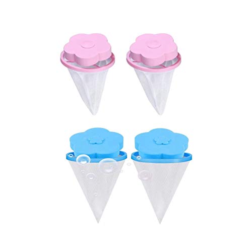 Bolsa de Malla de Pelusa Flotante para Lavadora, Washing Machine Removedor de Cabello- Bolsa de Red de Filtro Bola Anti -Lavadora del Pelo-Floating Dust Hair Filter-Washing Machine Lint Filter Bag