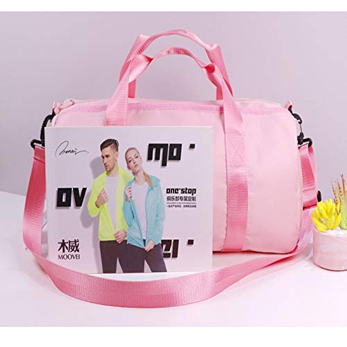Bolsa De NatacióN Seca Y HúMeda Separada A Prueba De Agua con Bolsa De Almacenamiento De Entrenamiento De PosicióN De Calzado Bolsa De Gimnasio para Deportes De Yoga 46 * 22 * 24 Pink
