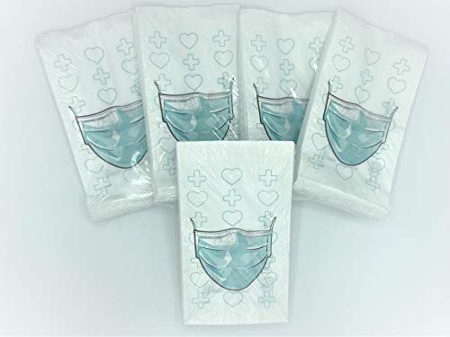 BOLSA DE PAPEL PORTA MASCARILLAS PARA GUARDAR DE FORMA HIGIENICA Y SEGURA LAS MASCARILLAS CAJA 1000 UND 20 PACK DE 50 UND