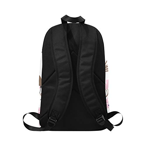 Bolsa de Senderismo para Hombres Regalo de Clavel Flor Rosa Resistente al Agua Duradera Mujeres clásicas Bolsa de Hombro Casual Mochila de cercanías Mujeres Crossbody Bolsas para niñas unive