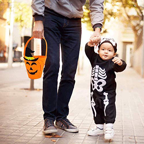 Bolsa de Truco o Trato de Halloween de 6 Piezas, Bolsa de Asas portátil paraDulces, Suministros de Fiesta de Halloween no tóxicos para niños, niños y niñas