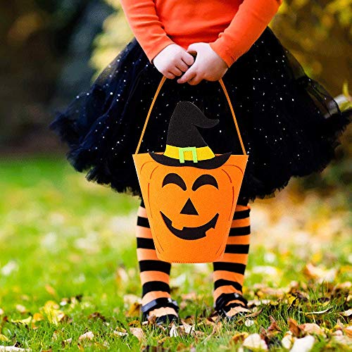 Bolsa de Truco o Trato de Halloween de 6 Piezas, Bolsa de Asas portátil paraDulces, Suministros de Fiesta de Halloween no tóxicos para niños, niños y niñas