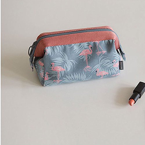 Bolsa para cosméticos MLMSY, versátil, portátil y muy espaciosa, ideal para mujeres y niñas flamingo