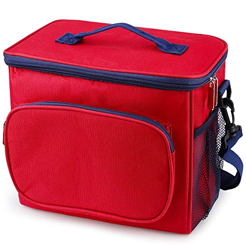 Bolsa Térmica Comida de 10L, Termica Porta Alimentos con Correa Portatil Bolsa de Almuerzo, Bolsa Isotermica para Adulto Niños Bolsa Nevera Oficina Escuela Viaje Playa Picnic Camping Barbacoa
