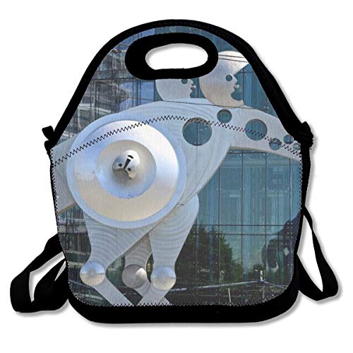Bolsas de almuerzo grandes para mujeres, maquinaria creativa Bolsas de almuerzo de ciervos Bolsas de almuerzo Bolsas de almuerzo Bolso Bolso de supermercado 27.5x29x14.5cm