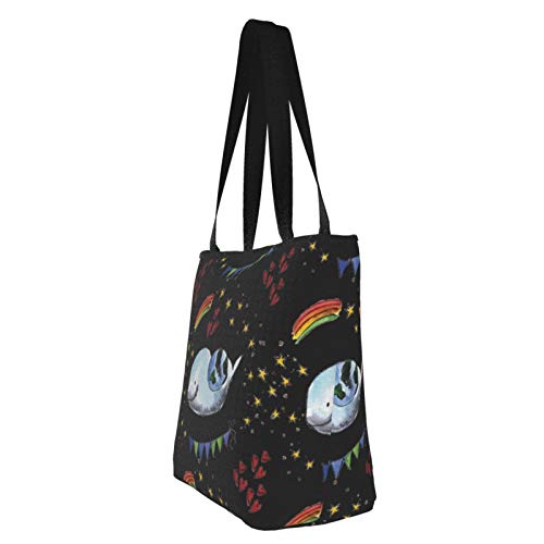 Bolsas de asas reutilizables para compras de comestibles del Día Internacional de la Madre Tierra, bolso de mano, bandolera, bandolera