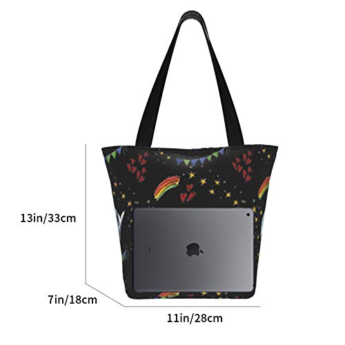 Bolsas de asas reutilizables para compras de comestibles del Día Internacional de la Madre Tierra, bolso de mano, bandolera, bandolera