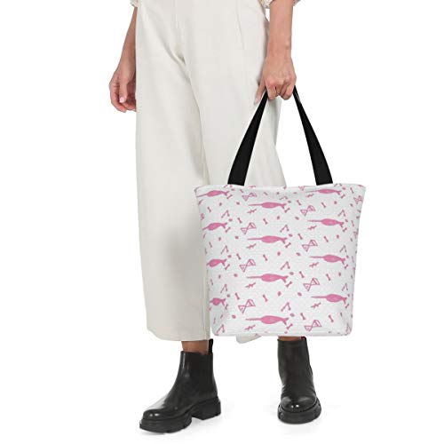 Bolsas de la compra, bolsas de lona para migración de Narwhal, bolsas de viaje, reutilizables, plegables, grandes y duraderas, bolsas de compras resistentes