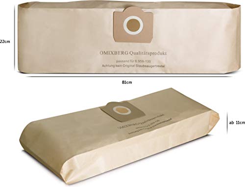 Bolsas para aspiradora Kärcher 6.959 – 130.0 filt ertueten (10 unidades) 10 x Bolsas de aspiradora, bolsas de aspiradora 6 959 130 0