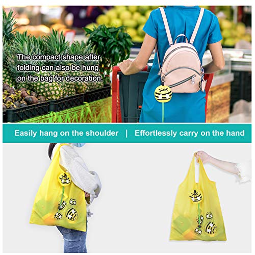 Bolsas reutilizables para comestibles, bolsas de compras reutilizables para comestibles, grandes bolsas de 15 kg, plegables, resistentes a las roturas y al agua.