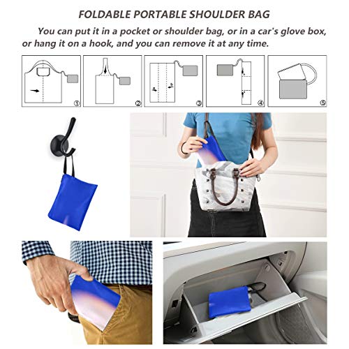 Bolso de viaje Anémona Animal Acuario Pez payaso Lona de océano marino Bolso grande de mano Bolso de hombro de moda Bolsas de compras reutilizables de poliéster, lavables, duraderas y ligeras