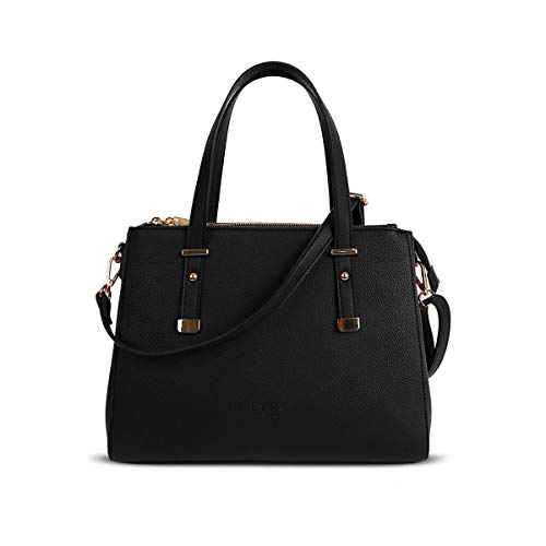 Bolso para Mujer con Aspecto de diseñador, 4 Compartimentos, Cierre de Cremallera y Asas de Agarre. Bolsa de Mano Multiusos con triturador para Mujer