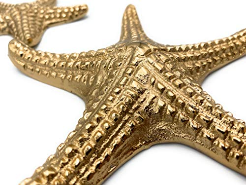 Boltze estrella de mar oro 2 unidades 18 y 11 cm Alu Trend Style para decoración