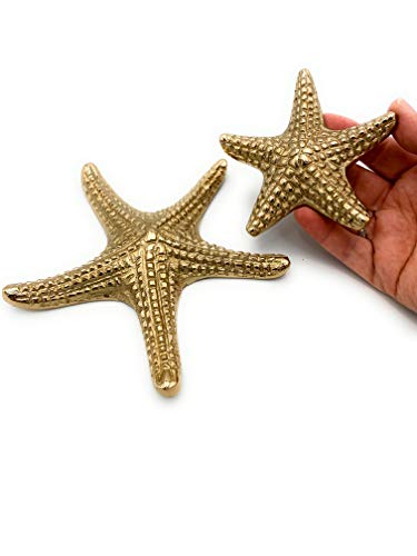 Boltze estrella de mar oro 2 unidades 18 y 11 cm Alu Trend Style para decoración