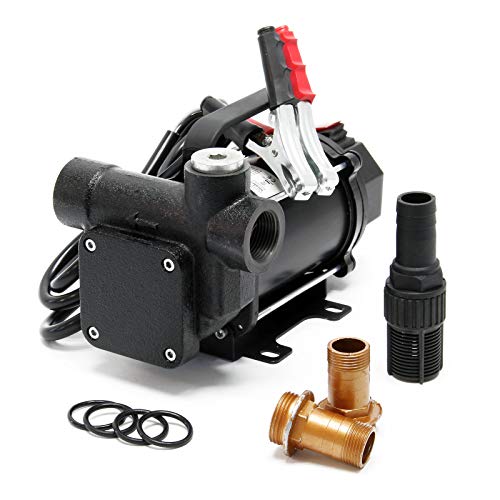 Bomba Diesel autoaspirante 60 l/min 375W 12V Altura succión 3m Bomba gasóleo Bomba Aceite Repostar