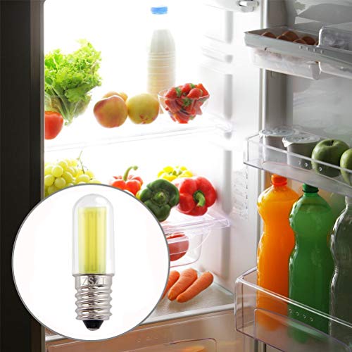 Bombillas para frigorifico LED E14 3W ZSZT (equivalente de bulbo del halógeno 25W) Blanco frío 6000K, 220-240V bombillas minúsculoas, 2 unidades…