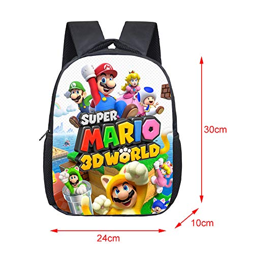 Bonamana Super Mario Bros Mochila Escolar Impreso 3D Mochila Viaje Mochilas Libro Bolsas Bolsa Escuela