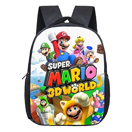 Bonamana Super Mario Bros Mochila Escolar Impreso 3D Mochila Viaje Mochilas Libro Bolsas Bolsa Escuela