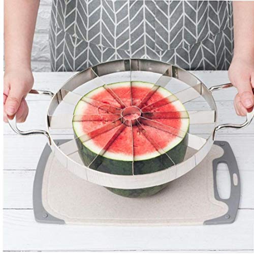 Bongles Cocina Multifunción Fruta del Acero Inoxidable Máquina De Cortar Melón Sandía Cortador De Plata Herramienta