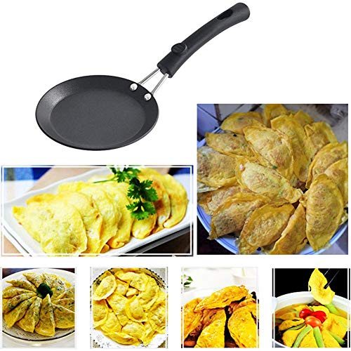 Boomboo Mini sartén para Huevos, sartén para Tortillas de 5.12 Pulgadas, sartén Antiadherente para Huevos, no tóxico, ecológico, sartén Segura para Utensilios de Cocina, Ideal para freír Huevos