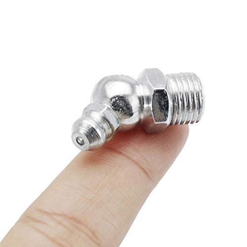 Boquillas De Engrase Hidráulicas Accesorios De Boquillas Tapa De Boquilla De combustible atomizado Galvanizado Métrica Imperial M6 / M8 / M10 BSP UNF 45 ° 90 ° 180 ° in Caja Manga De 130 Piezas