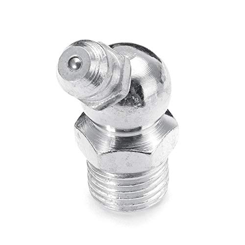 Boquillas De Engrase Hidráulicas Accesorios De Boquillas Tapa De Boquilla De combustible atomizado Galvanizado Métrica Imperial M6 / M8 / M10 BSP UNF 45 ° 90 ° 180 ° in Caja Manga De 130 Piezas