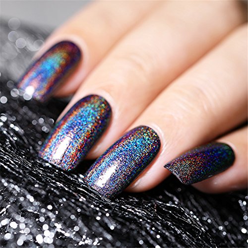 BORN PRETTY 6ml Holographic Holo Glitter Super Shine Nail Art Polish (brillo en la oscuridad)