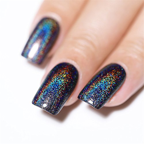 BORN PRETTY 6ml Holographic Holo Glitter Super Shine Nail Art Polish (brillo en la oscuridad)