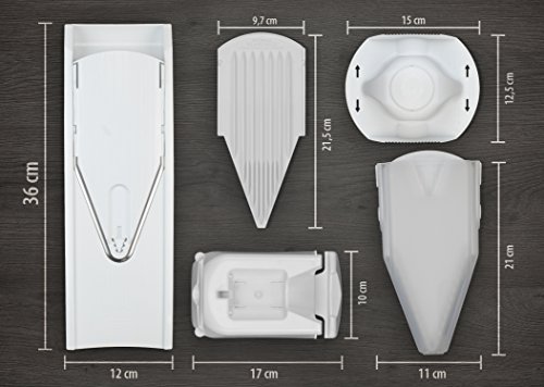 Börner mandolina V1 ClassicLine Profi Set en Blanco : cortadora para Frutas y Vegetales