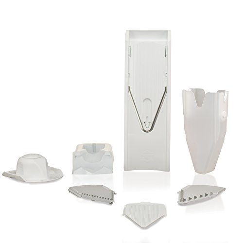 Börner mandolina V1 ClassicLine Profi Set en Blanco : cortadora para Frutas y Vegetales