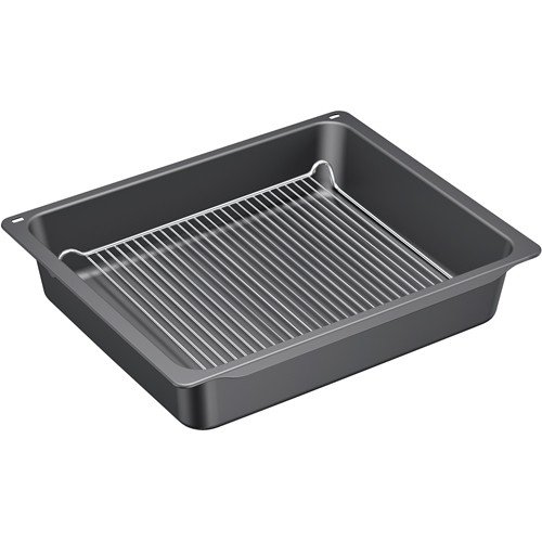 Bosch HEZ633070 accesorio para hornos / Sartén profesional con rejilla, antracita / esmaltada