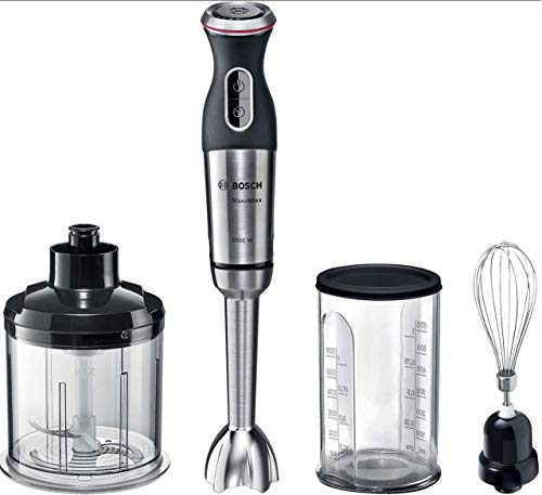 Bosch MaxoMixx MS8CM6160G Batidora de mano, 1000W - Negro/Acero inoxidable