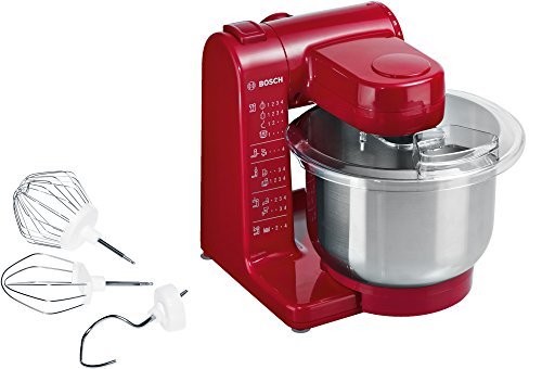 Bosch MUM44R1 - Robot de cocina, 500 W, capacidad 3,9 l, color rojo