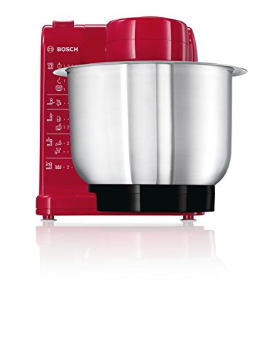Bosch MUM44R1 - Robot de cocina, 500 W, capacidad 3,9 l, color rojo