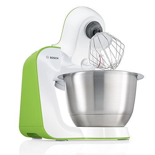 Bosch MUM5 StartLine 900W 3.9L Verde, Color blanco - Robot de cocina (3,9 L, Verde, Blanco, Acero inoxidable, 900 W)