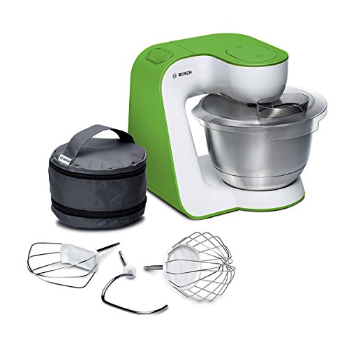Bosch MUM5 StartLine 900W 3.9L Verde, Color blanco - Robot de cocina (3,9 L, Verde, Blanco, Acero inoxidable, 900 W)