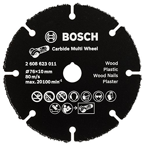 Bosch Professional Disco de corte de metal duro MultiWheel para amoladora, 76 x 10 mm