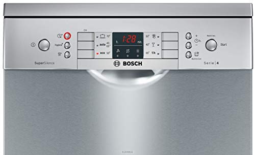 Bosch Serie 4 SPS46II07E lavavajilla Independiente 9 cubiertos A++ - Lavavajillas (Independiente, Estrecho (45 cm), Plata, Acero inoxidable, Botones, 1,75 m)