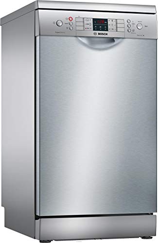 Bosch Serie 4 SPS46II07E lavavajilla Independiente 9 cubiertos A++ - Lavavajillas (Independiente, Estrecho (45 cm), Plata, Acero inoxidable, Botones, 1,75 m)