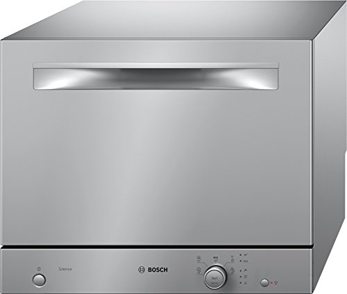 Bosch SKS50E32EU Serie 2 - Lavavajillas pequeño, A+, 174 kWh/año, capacidad de cubiertos: 6, tecnología ActiveWater, sensor de carga Decoración de metal.
