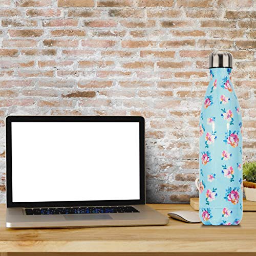 Botella de Agua Acero Inoxidable 350/500/750ml, Cantimplora Termo con Doble Aislamiento para 12 Horas de Bebida Caliente y 24 Horas de Bebida Fría, Sin bpa Botella Reutilizable para Niños Deporte
