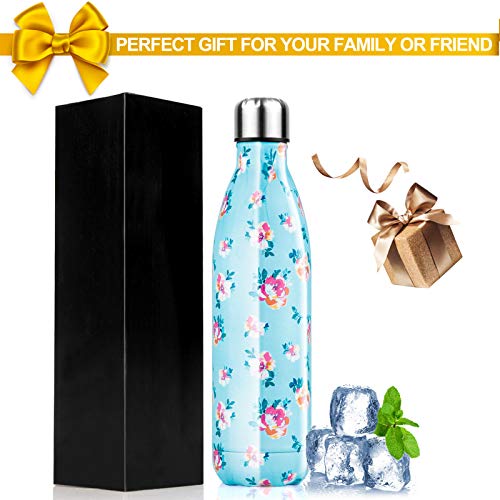 Botella de Agua Acero Inoxidable 350/500/750ml, Cantimplora Termo con Doble Aislamiento para 12 Horas de Bebida Caliente y 24 Horas de Bebida Fría, Sin bpa Botella Reutilizable para Niños Deporte