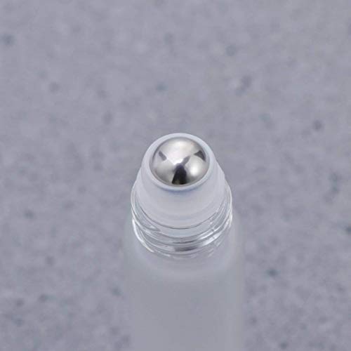 Botella De Almacenamiento 6pcs Botellas De Rodillo De Vidrio 10ml Botella De Bola De Rodillo Recargable Vacía Para Aceites Esenciales Perfumes Cosméticos Emulsión De Prensado Envases Cosméticos