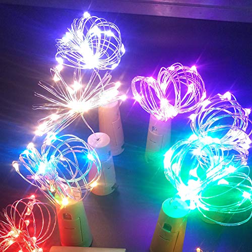 Botella Luz Luces, botellas de vino botella mini LED cadena de luz Iluminación 2 m Alambre de cobre 20leds luz Estrella Luz para botella DIY Navidad boda fiesta Halloween