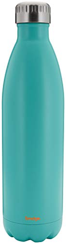 Botella Smidge, doble pared de acero inoxidable frasco al vacío y botella de agua reutilizable, 750 ml aislada 12 horas caliente y 24 horas de frío, libre de BPA, a prueba de fugas, sin sabor metálico