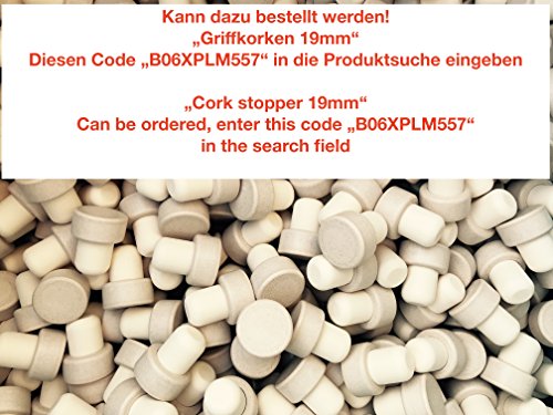 Botellas vacías de farmacia Slkfactory de 500 ml, 3, 4, 6 o 10 unidades, para vino, licor, aceite o vinagre, de cristal 0,5 litros 10 unidades Weiß